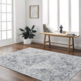 Load image into Gallery viewer, Ankti Aqua Washable Area Rug
