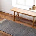 Load image into Gallery viewer, Navy Elle Jute Rug
