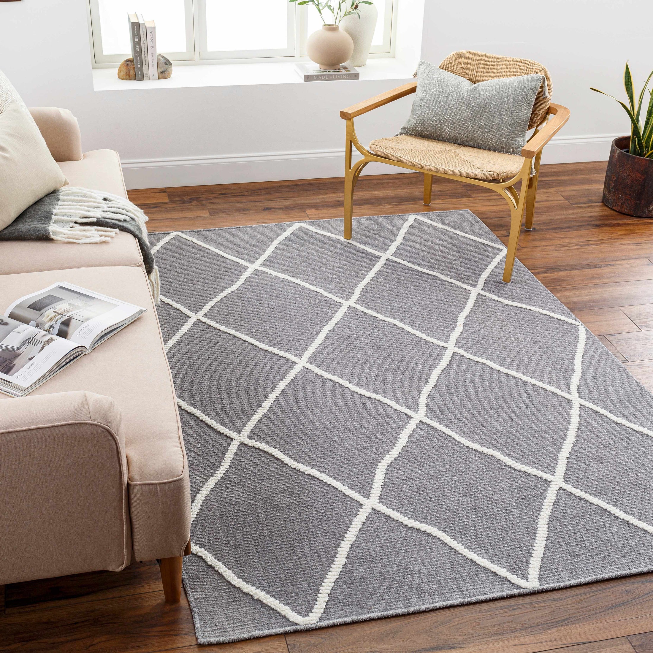 Amani Gray Washable Rug - Clearance