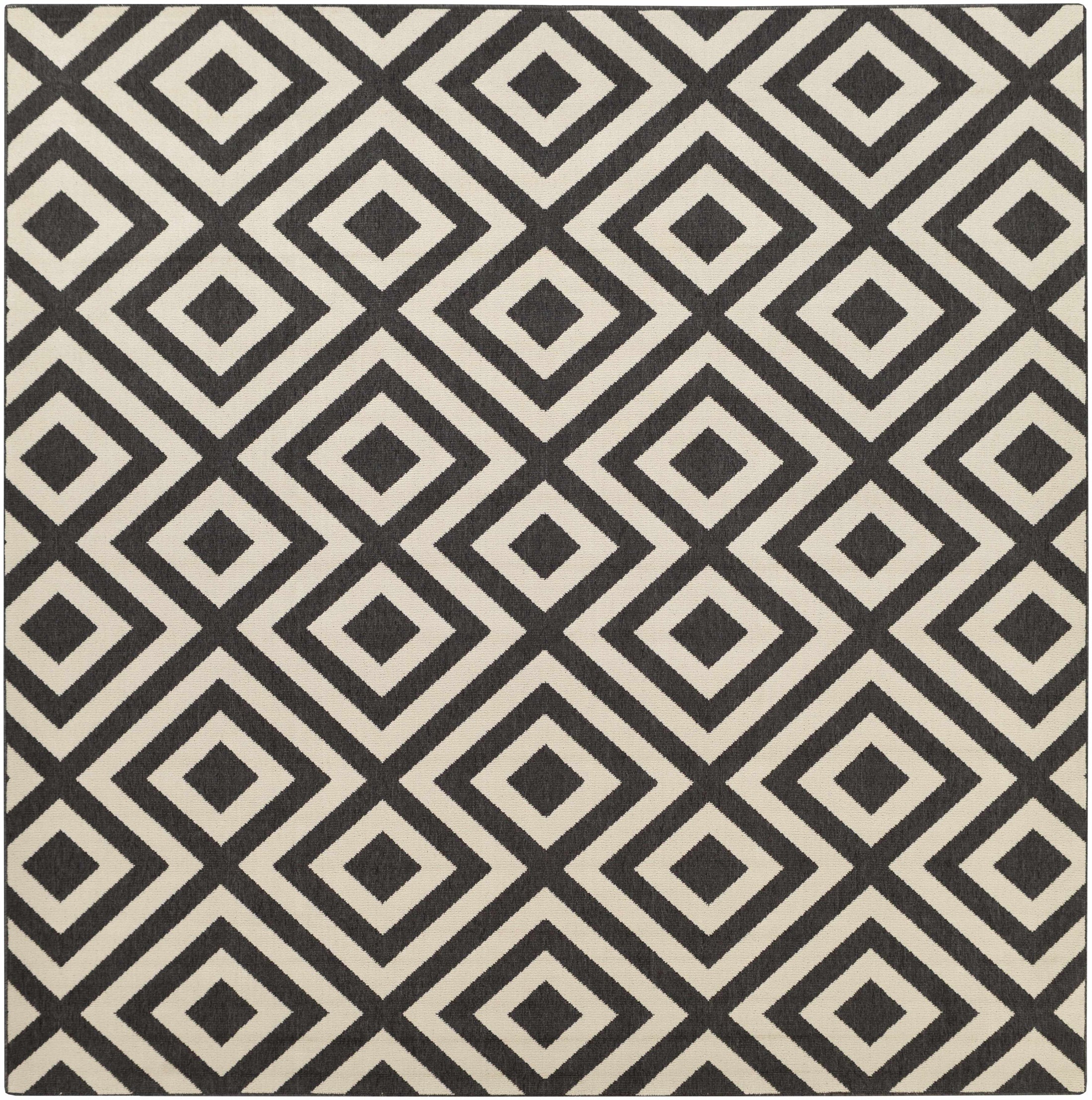 Spilsby Black Trellis Outdoor Rug