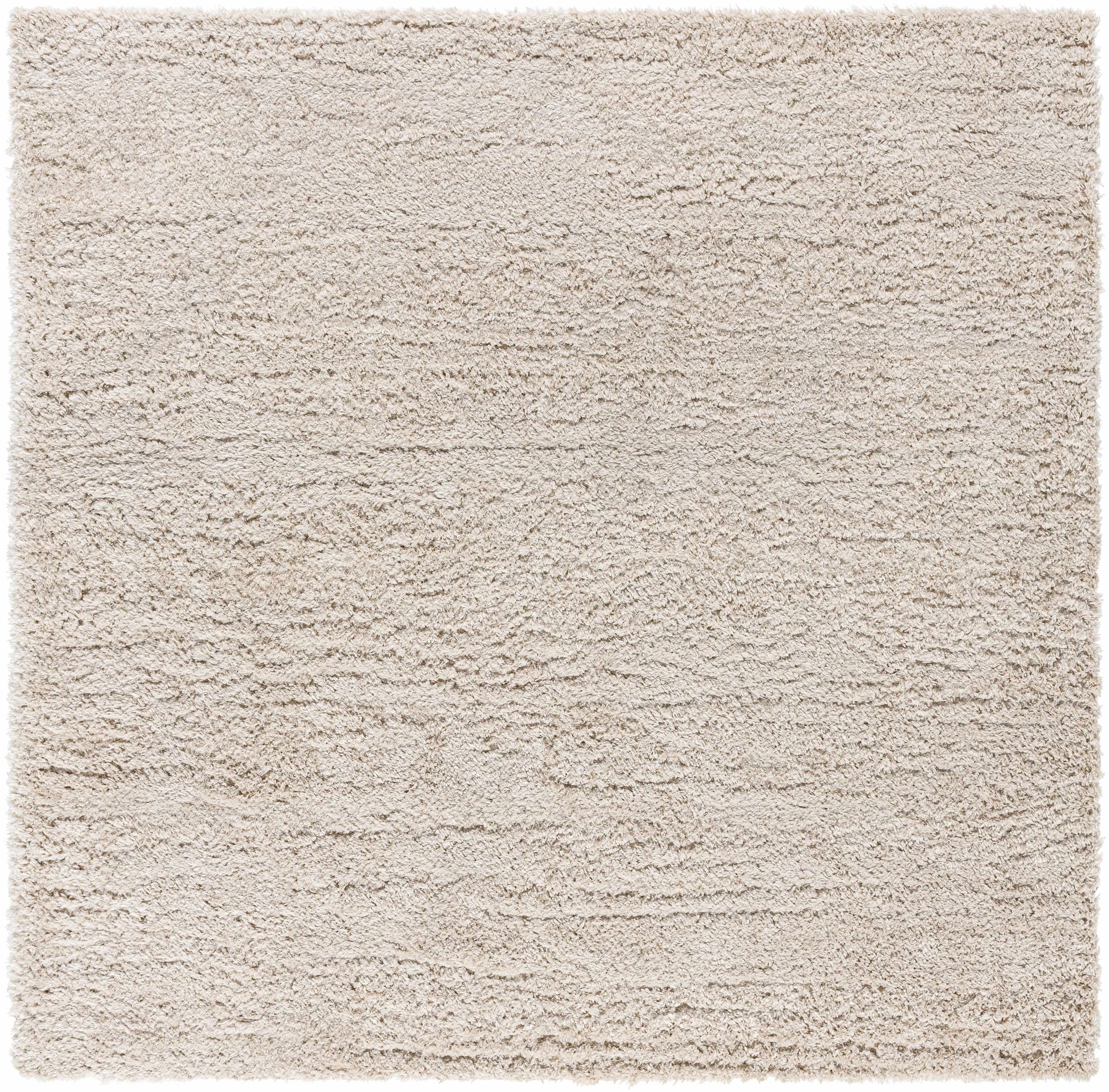 Siari Solid Oatmeal Shag Rug