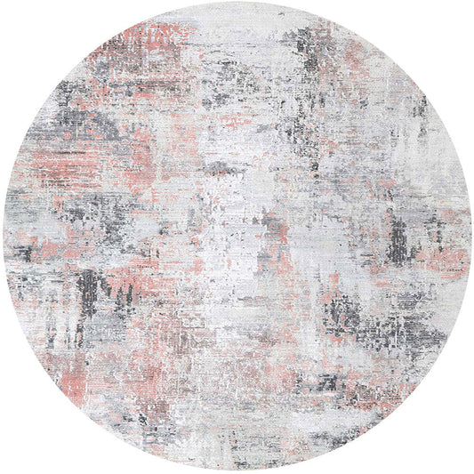 Abstract Celine in Multicolor: Round Rug
